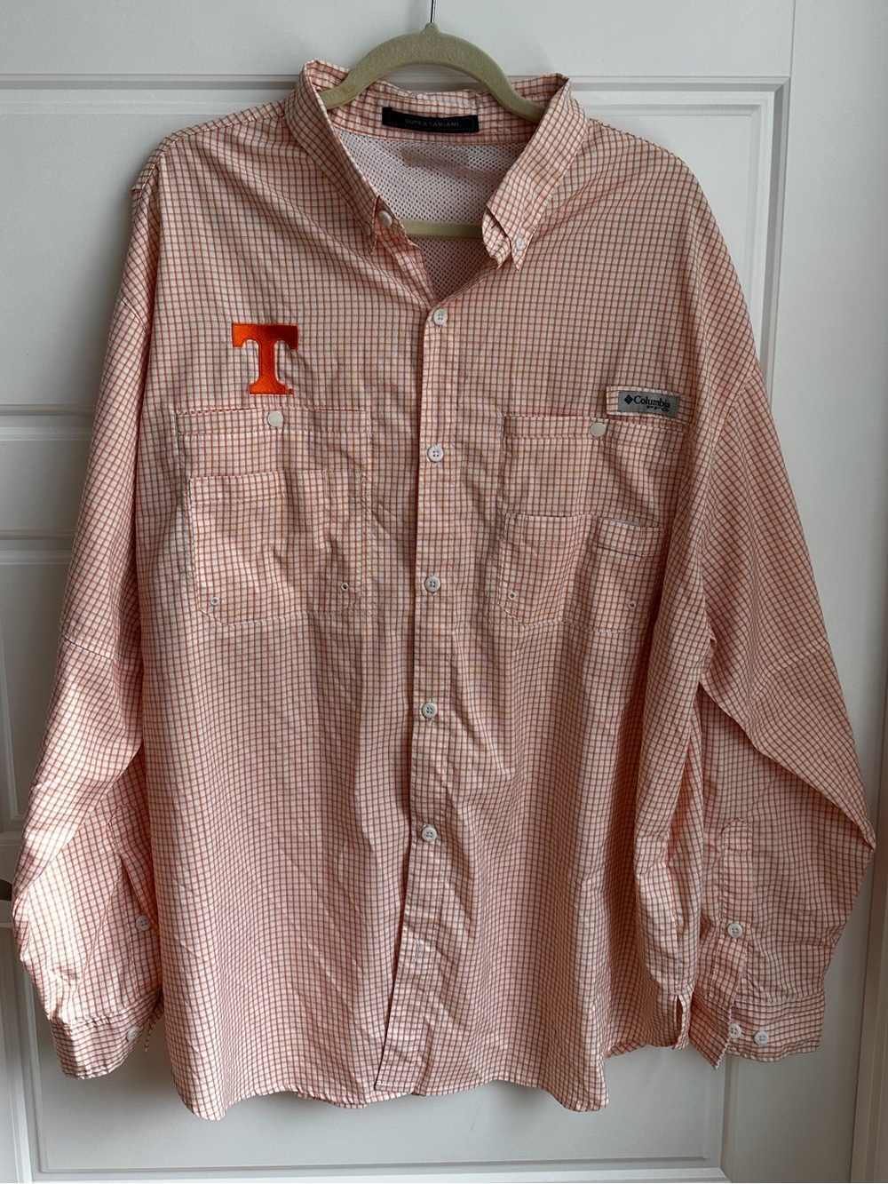 Tennessee VOLS Columbia Super Tamiami Long Sleeve Button-Down Shirt Size XXL